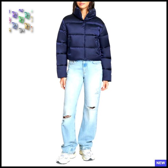 Jackets & Blazers - Cropped Puffer Jacket Insulated Streetwear Chic Oversized Y2K Winter Layer